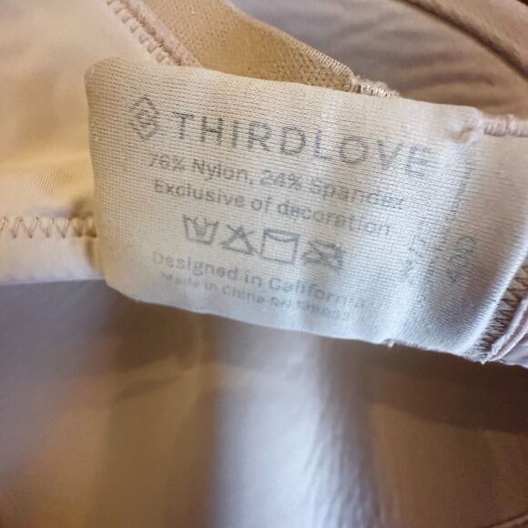 THIRDLOVE Bra Women 40D Beige Nude Perfect Coverage Light Memory Foam Cups - Picture 2 of 2